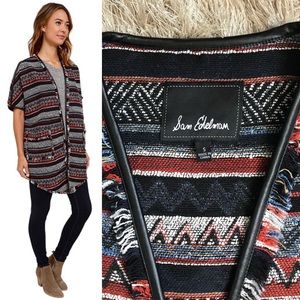 NWT! Sam Edelman Woven Blanket Poncho